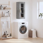 vidaXL Armário de parede 34,5x34x90 cm cinzento cimento