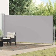 vidaXL Toldo lateral retrátil 160 x 500 cm cinzento