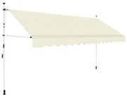 Toldo retrátil manual 350 cm creme