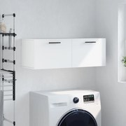 vidaXL Armário parede 100x36,5x35 cm derivados de madeira branco