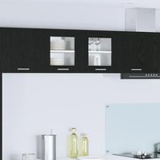 vidaXL Armário suspenso com porta Carvalho Preto 40 x 31 x 40 cm