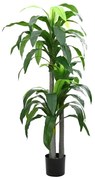 vidaXL Árvore Dracaena artificial 36 folhas 180 cm verde