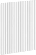 Mexen Rivel frente frisado para corpo de armário de casa de banho 30 x 43,5 cm, branco mate - 91A21-0300-470-1-01