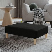 vidaXL Apoio de pés 78x56x32 cm tecido preto