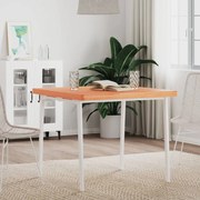 vidaXL Tampo de mesa quadrado 80x80x4 cm madeira de faia maciça