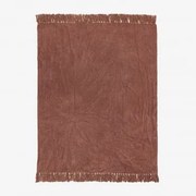 Manta Xadrez De Chenille Tirset Cedro Vermelho - Sklum