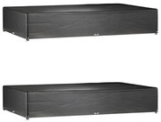vidaXL Capas p/ mobília jardim 2 pcs 16 ilhós 325x205x60 cm retangular