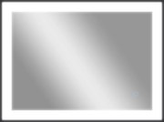 HOMCOM Espelho de Casa de Banho com LED 80x60 cm Iluminação Ajustável Função Anti-Embaciamento Função Memória Preto | Aosom Portugal