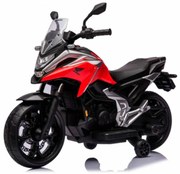 Mora elétrica para crianças 12V Honda NC750X com pneus de borracha Vermelha