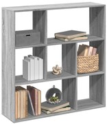 vidaXL Estante divisória 102x29x103,5 cm deriv. madeira cinza sonoma