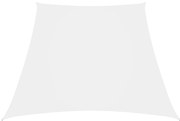 vidaXL Para-sol estilo vela tecido oxford trapézio 2/4x3 m branco
