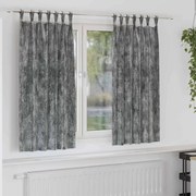 vidaXL Cortinas de Veludo 2 pcs com Ilhós Cinzas 175x140 cm