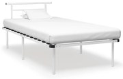 Estrutura de cama 100x200 cm metal branco