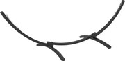 Outsunny Suporte para rede Estrutura resistente em metal epóxi, comprimento 360 cm para redes de 270 a 330 cm, cinza | Aosom Portugal