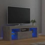 Móvel de TV Lu com Luzes LED - Cinzento Cimento - Design Moderno