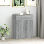 vidaXL Aparador 60x30x75 cm derivados de madeira cinzento sonoma