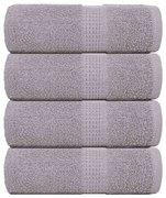 vidaXL Toalhas de bidé FROGN 4 pcs 30x50 cm 360 g/m² cinzento