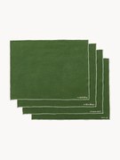 Individuais de linho com bordado Cosmo, conjunto de 4