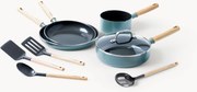 Conjunto de utensílios de cozinha com revestimento antiaderente Mayflower, conjunto de 9