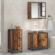 vidaXL Buffet Madeira antiga 35,5 x 35 x 76 cm