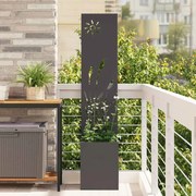 vidaXL Tela de Privacidade para Jardim Fretwork Preto 32 x 140 cm