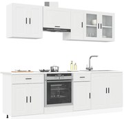 8 peças armário de cozinha conjunto Kalmar branco