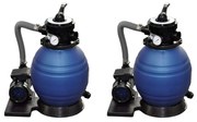 Bombas de filtragem por areia 2 pcs 400 W 11000 l/h