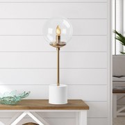 Candeeiro de Mesa Globo – Branco – 20 x 20 x 57 cm