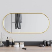 vidaXL Espelho de parede 70x30 cm oval dourado