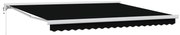 vidaXL Toldo Retrátil Preto 400 × 300 cm Tecido e Metal