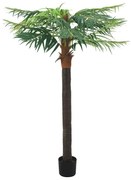 vidaXL Palmeira phoenix artificial com vaso 215 cm verde