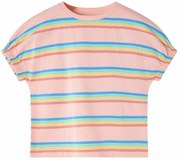 T-shirt para criança cor pêssego 128