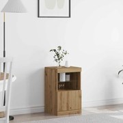 Sideboard vidaXL com Luzes LED Carvalho Artisan 41x37x67 cm
