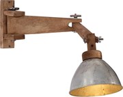 vidaXL Candeeiro de parede 25 W E27 prateado vintage