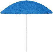 vidaXL Guarda-sol de praia Hawaii 300 cm azul