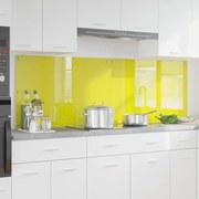 vidaXL Proteção de Cozinha 2 pcs Amarelo 90 x 60 cm vidro temperado