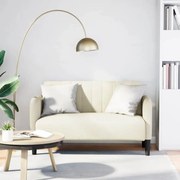 vidaXL Sofá-luvas 109 cm veludo creme
