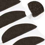 vidaXL Tapetes de escada adesivos 10 pcs 56x17x3 cm antracite