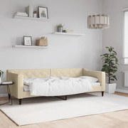 vidaXL Sofá-cama 80x200 cm tecido cor creme