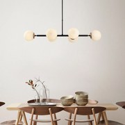 Candeeiro de Teto Fazli – Preto Antigo Creme – 110 x 40 x 35-66 cm