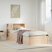 Cama sem colchão 90x190 cm madeira de pinho maciça