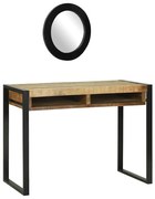 vidaXL Mesa de Maquiagem Castanho Madeira de mangueira maciça