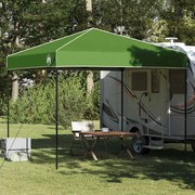 vidaXL Tenda de Toldo Verde 250 x 250 x 227 / 236 / 245 cm Tecido Oxford