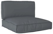 vidaXL Conjunto de 2 Almofadas de Palete Tecido Oxford Antracite