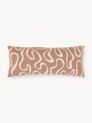 Capa de almofada para exterior com padrão de ondas bordado Shanti