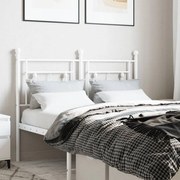 Cabeceira de cama 120 cm metal branco