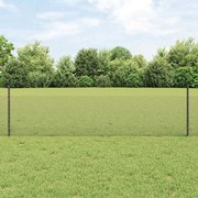 vidaXL Conjunto de Cerca de Arame de Galinha Cinza 10 x 0.5 m