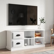 Móvel p/ TV 102x35,5x47,5 cm derivados madeira branco brilhante