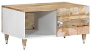 vidaXL Mesa de centro 80x50x40 cm madeira de mangueira maciça