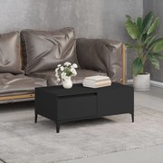 vidaXL Mesa de centro 90x50x36,5 cm derivados de madeira preto